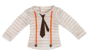 Necktie & Suspender Cutsew (Beige Boader), Azone, Accessories, 1/6, 4582119981112